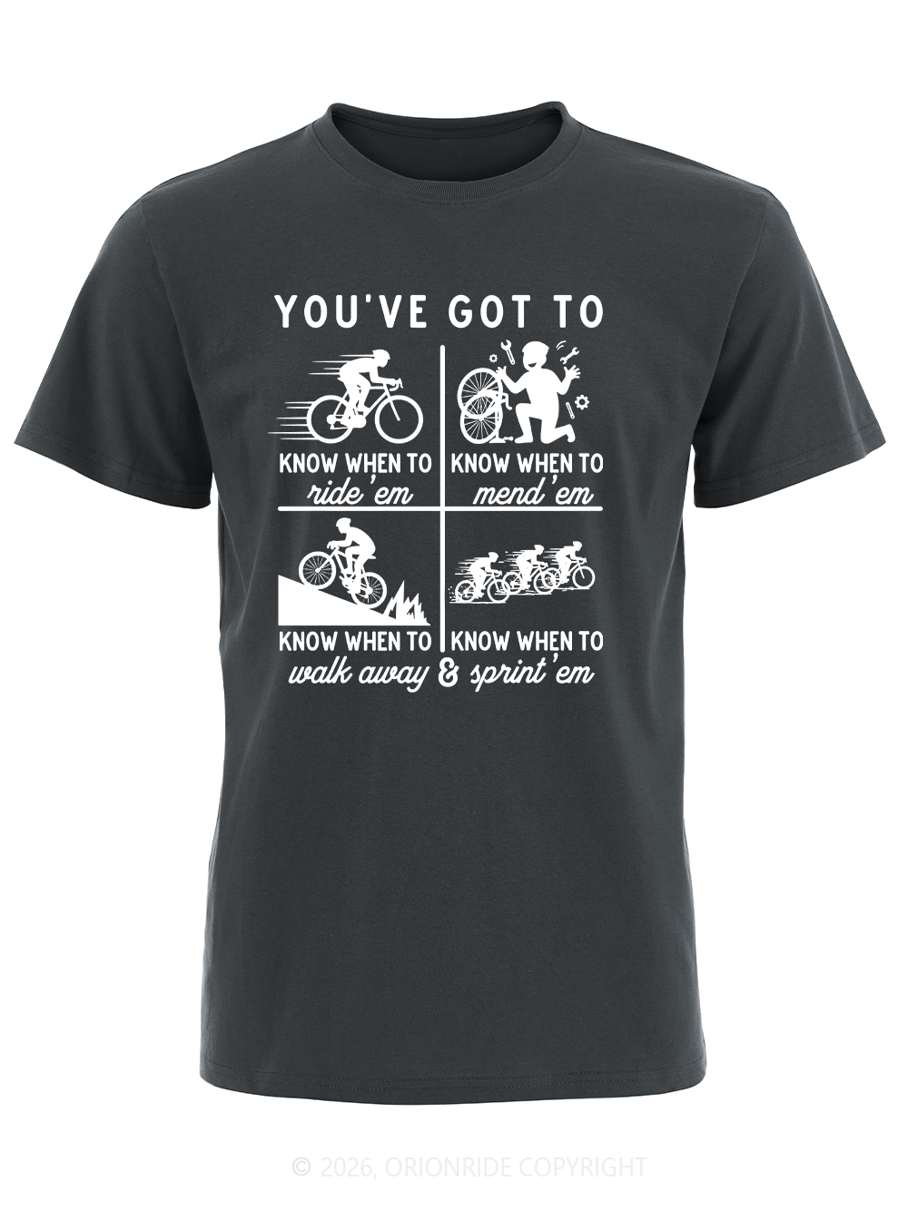 Orionride Cycling Rules Short Sleeves Bike T-Shirt