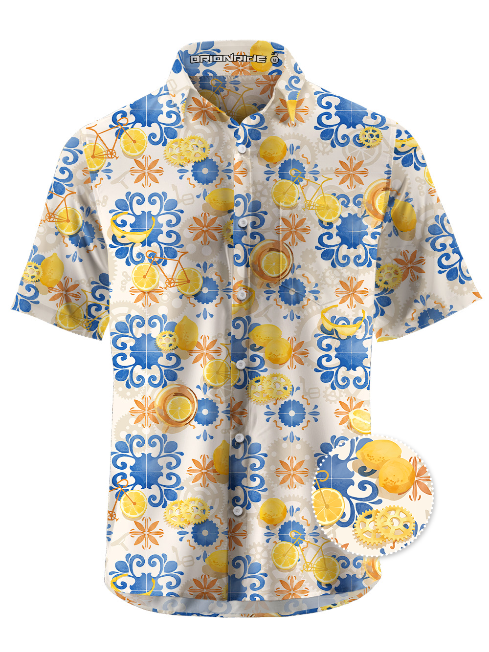 Orionride Lemon World Ultra Lightweight Short Sleeves Hawaiian shirt