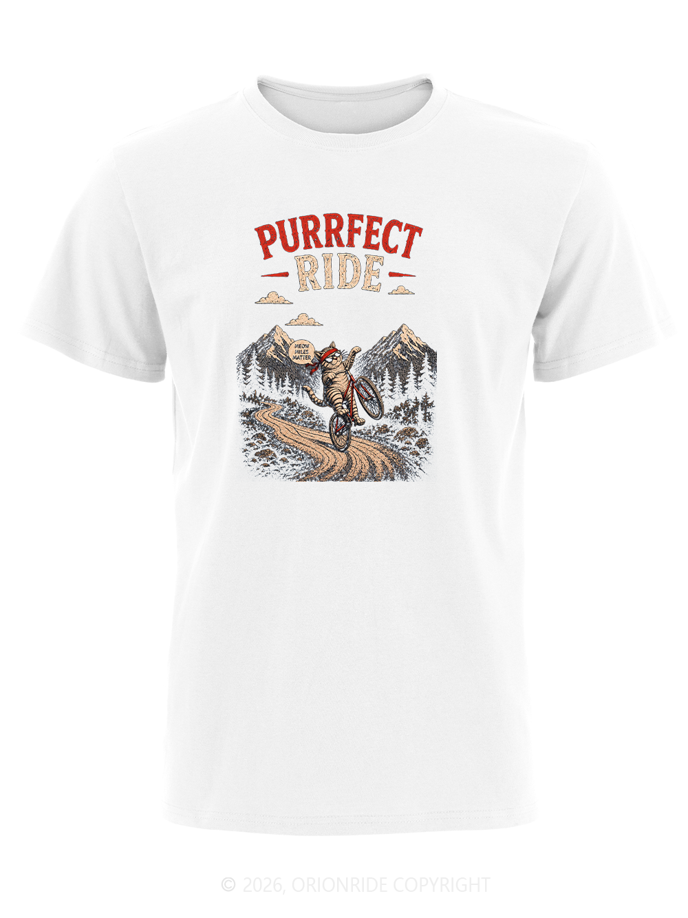 Orionride Purrfect Ride Short Sleeves Bike T-Shirt