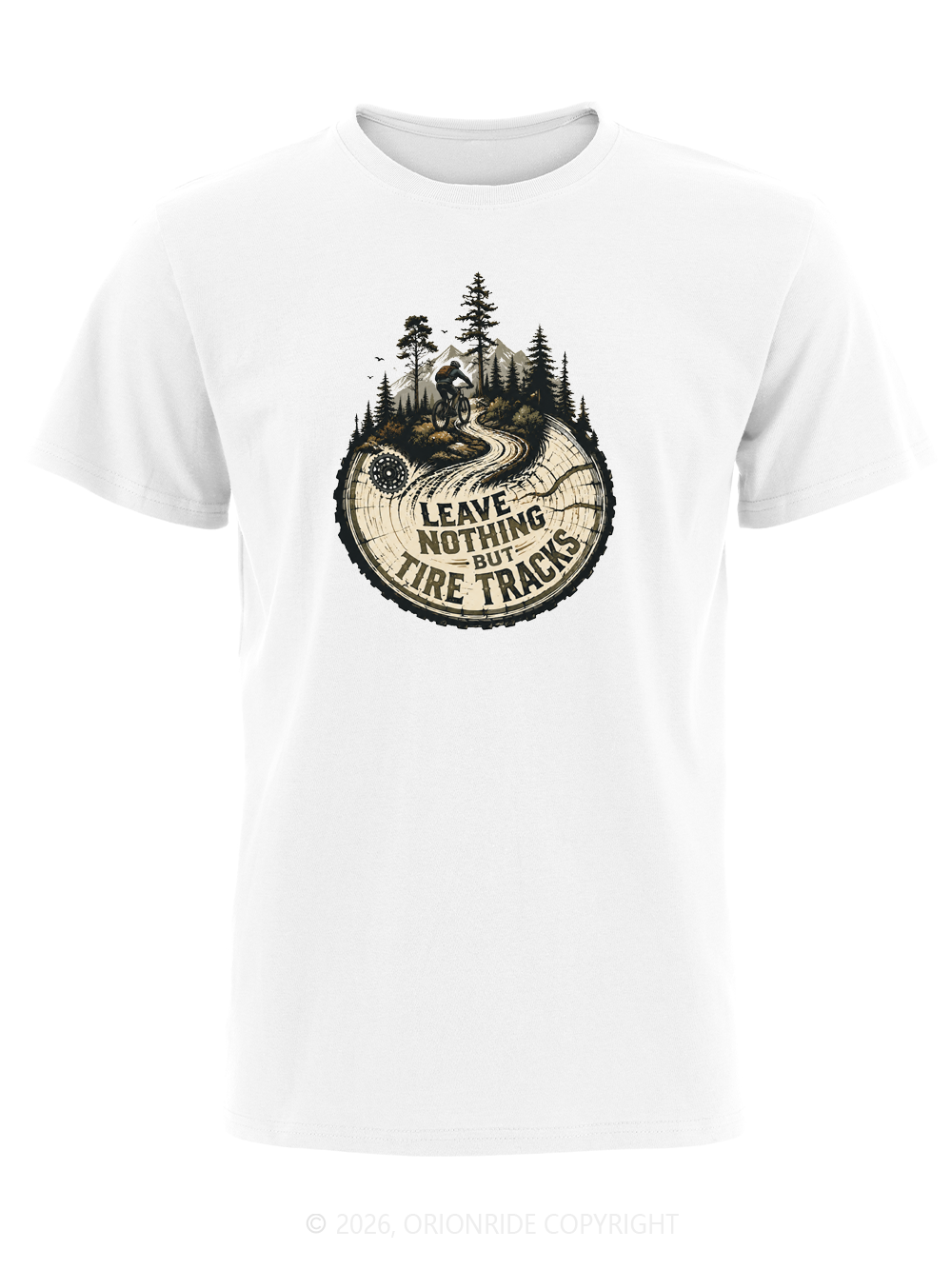 Orionride Leave Tire Tracks Short Sleeves Bike T-Shirt