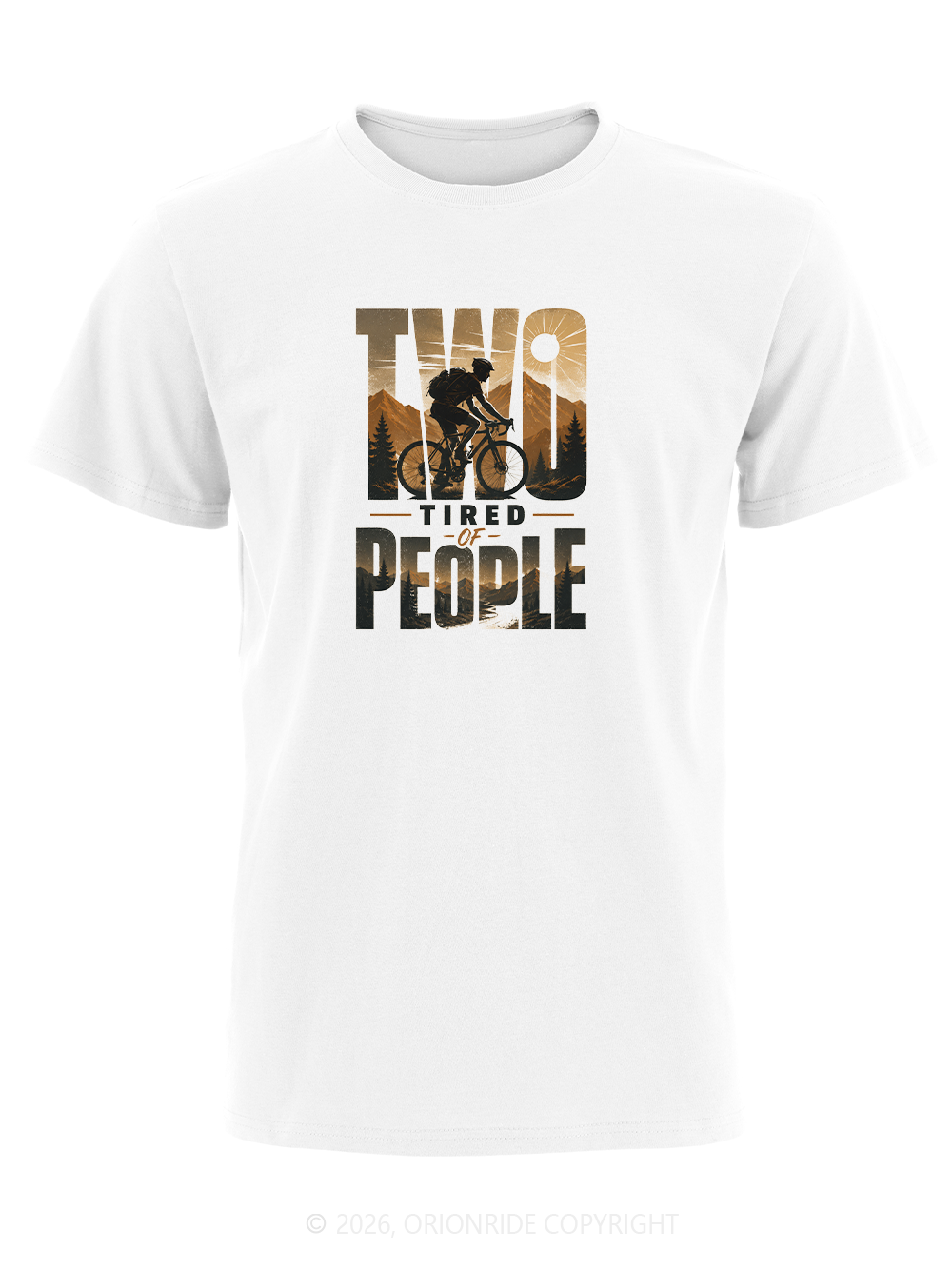 Orionride Two Tired People Short Sleeves Bike T-Shirt