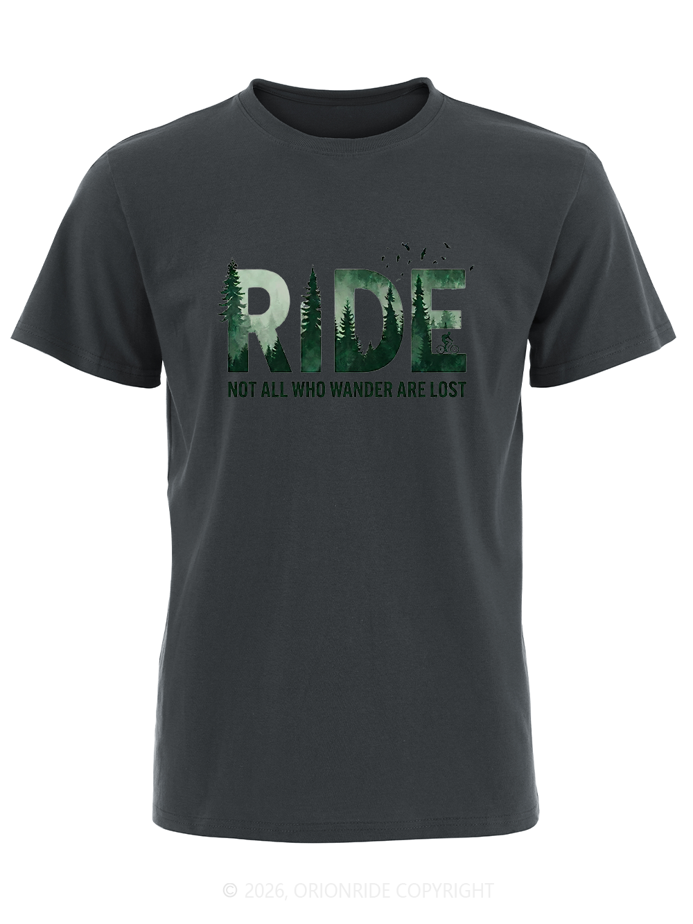 Orionride Forest Silhouette Short Sleeves Bike T-Shirt