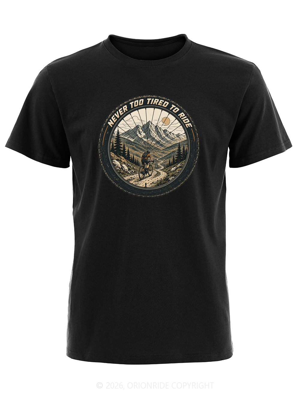 Orionride Wheel View Trail Short Sleeves Bike T-Shirt