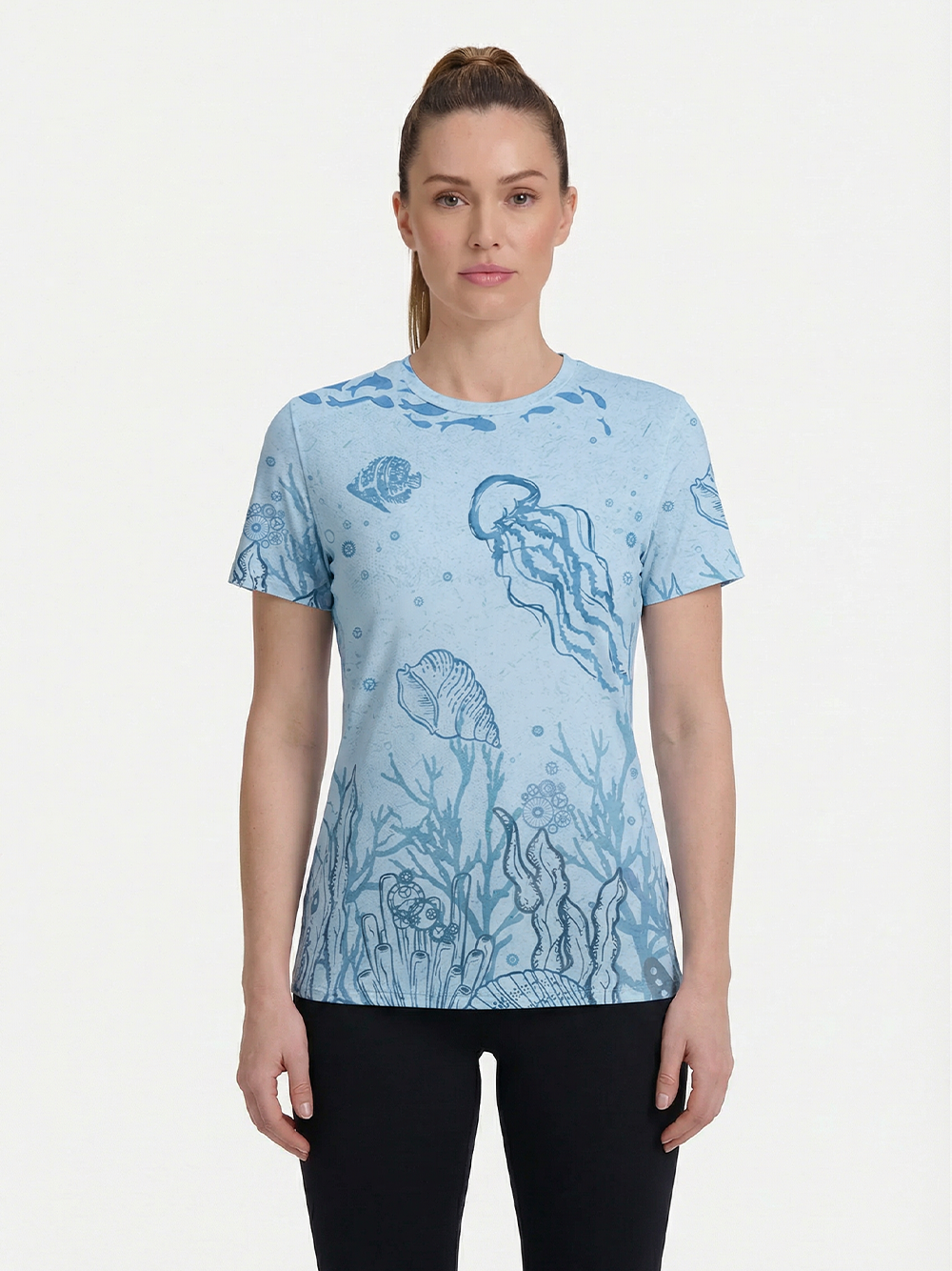 Orionride Ocean Jellyfish Women's Breathable Short Sleeve T-shirt