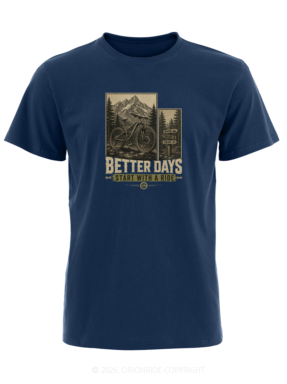 Orionride Ride Better Days Short Sleeves Bike T-Shirt