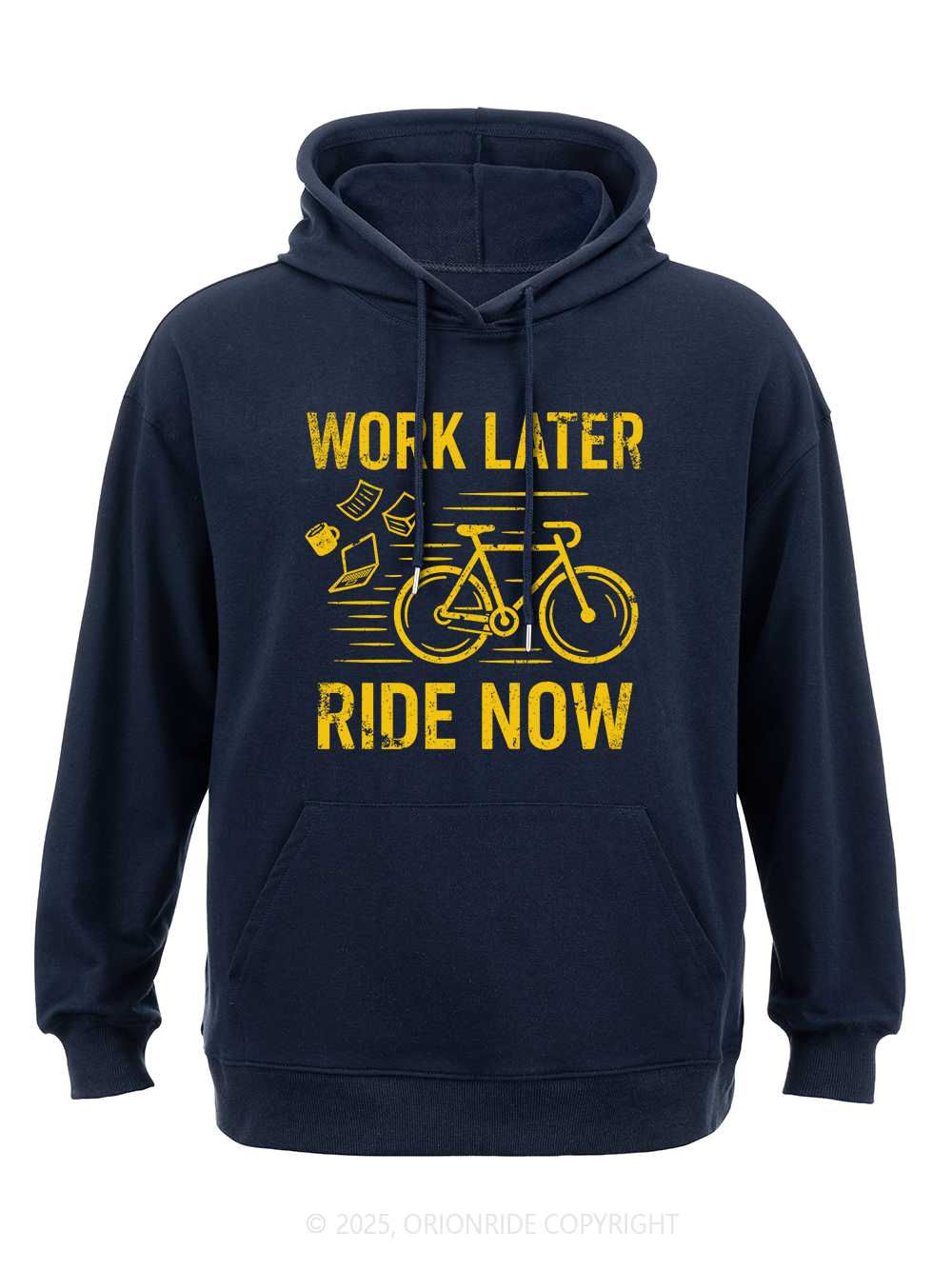 Orionride Work Later Ride Now Classic Hoodie