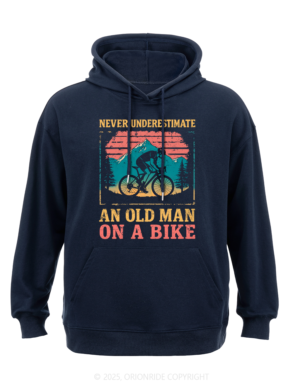 Orionride Old Man On A Bike Classic Hoodie