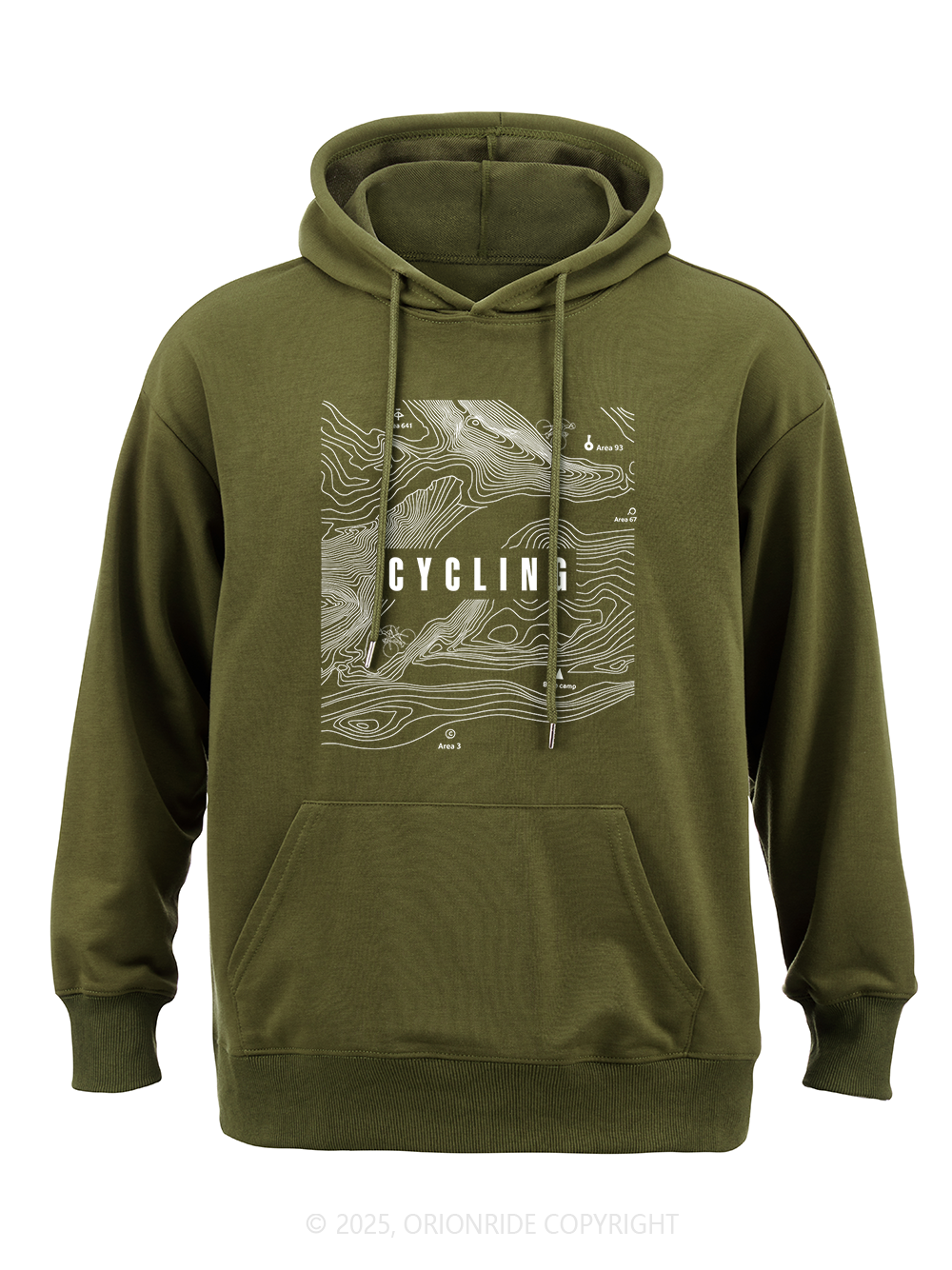 Orionride Mountain Contour Lines Classic Hoodie