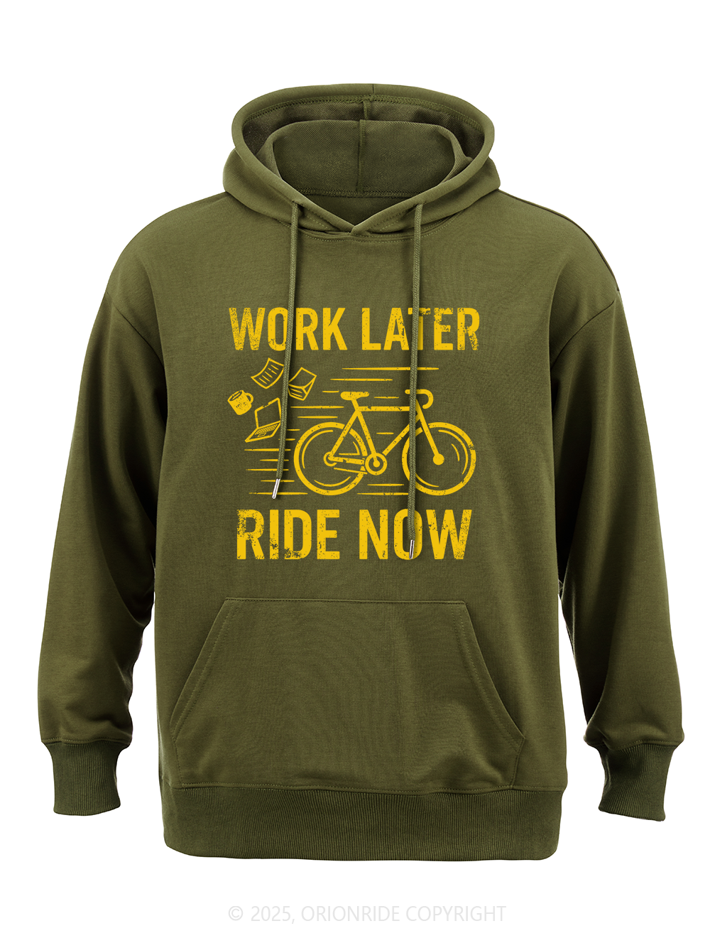 Orionride Work Later Ride Now Classic Hoodie