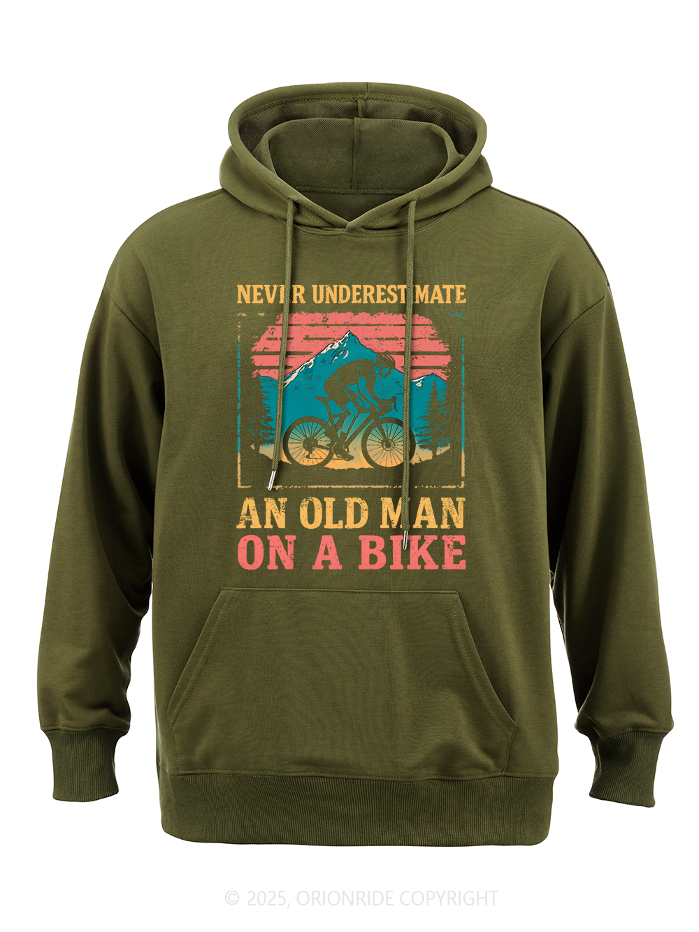 Orionride Old Man On A Bike Classic Hoodie
