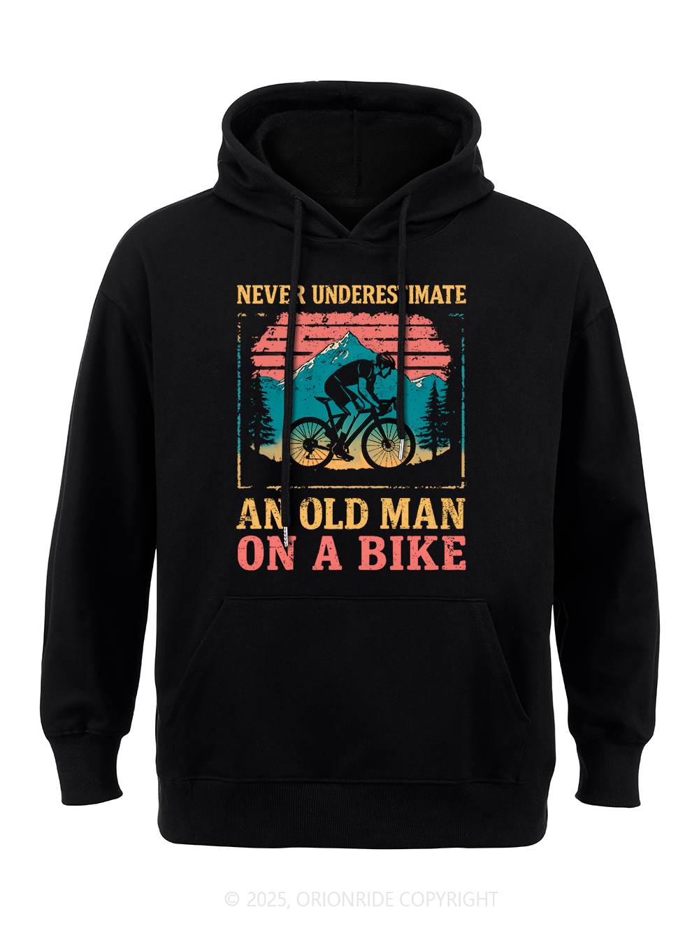 Orionride Old Man On A Bike Classic Hoodie