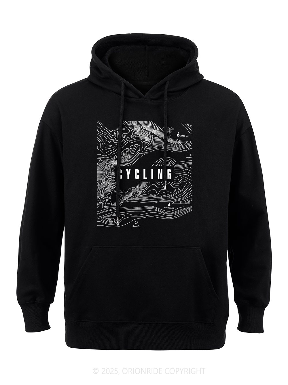 Orionride Mountain Contour Lines Classic Hoodie