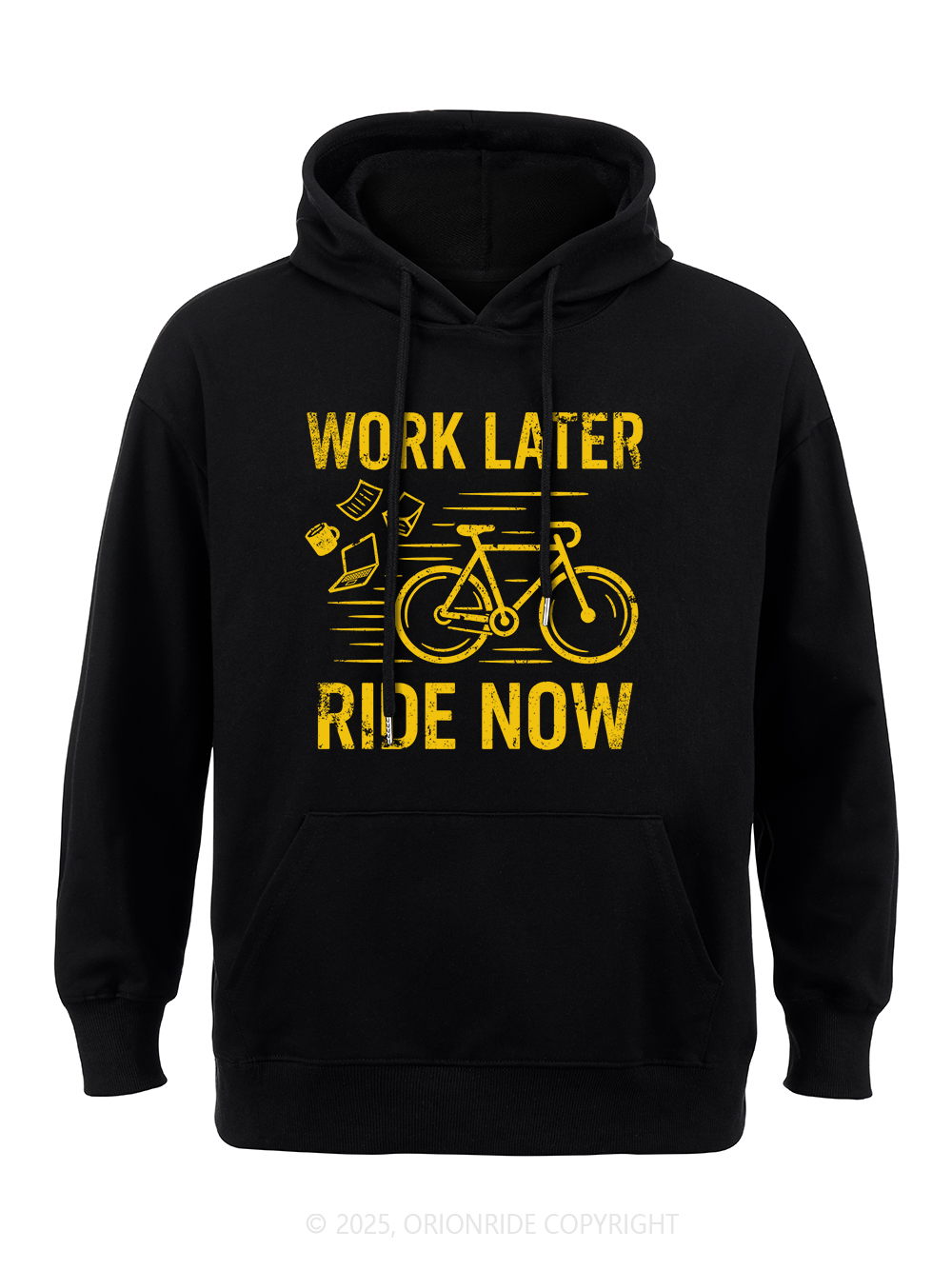 Orionride Work Later Ride Now Classic Hoodie
