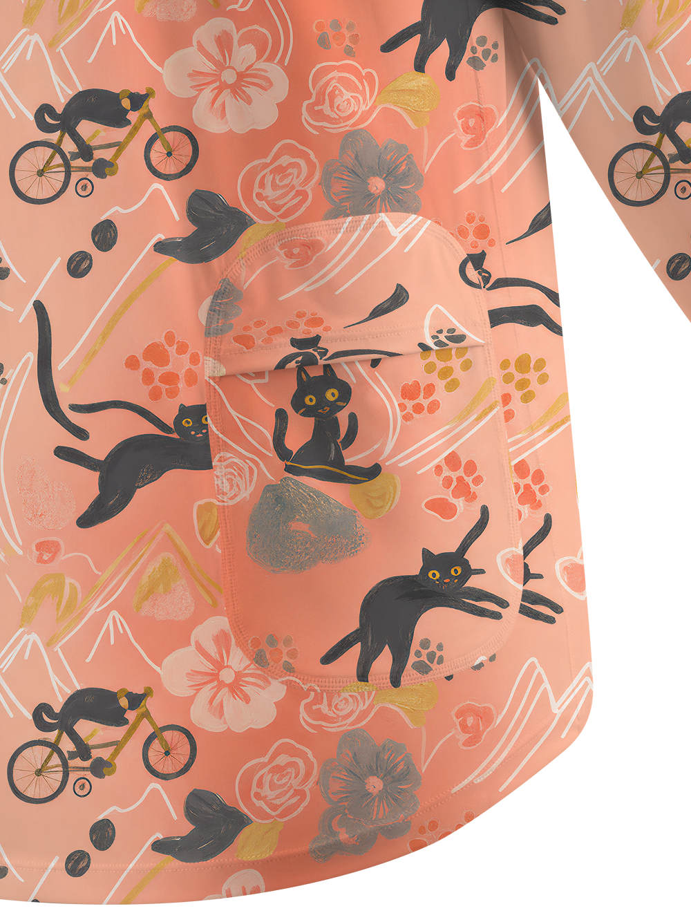 Orionride Leisurely Cat Women's Quick Dry Downhill Jersey