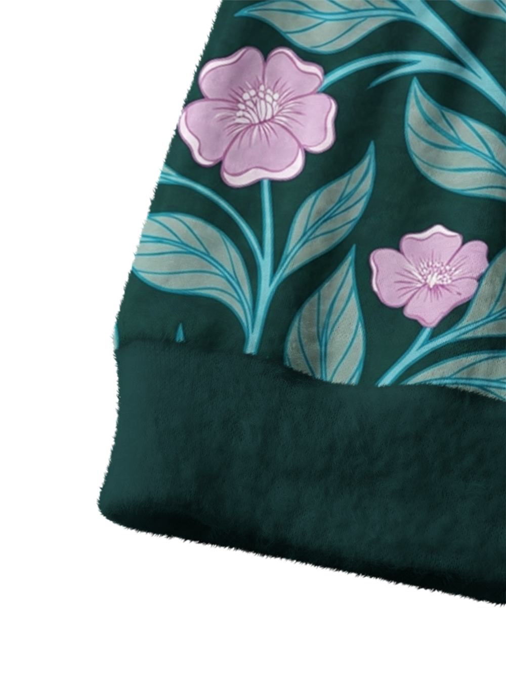 Orionride Matte Floral Women's Fuzzy Knit Cardigan