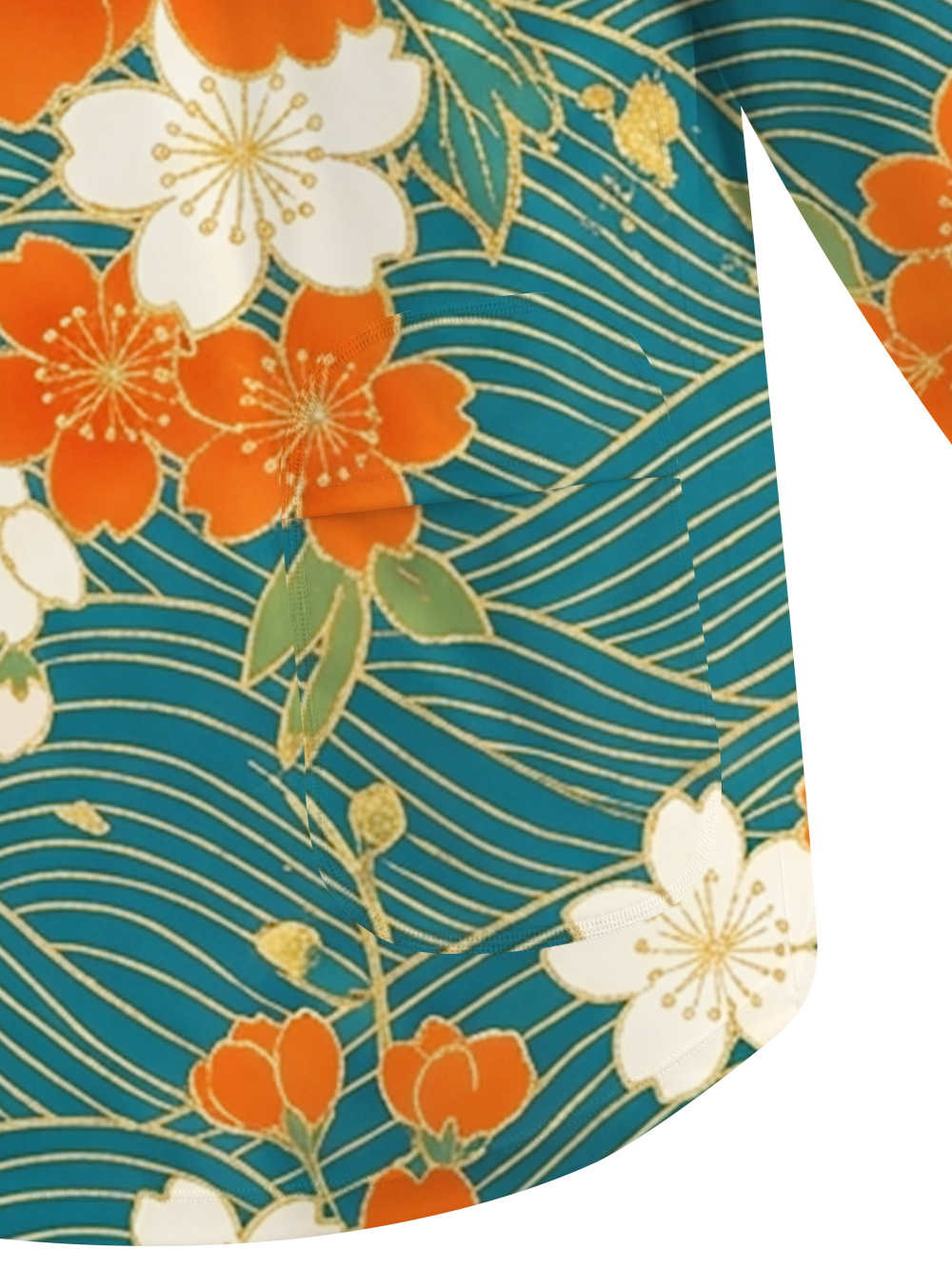 Orionride Floral Wave Pattern Women's Quick Dry Downhill Jersey