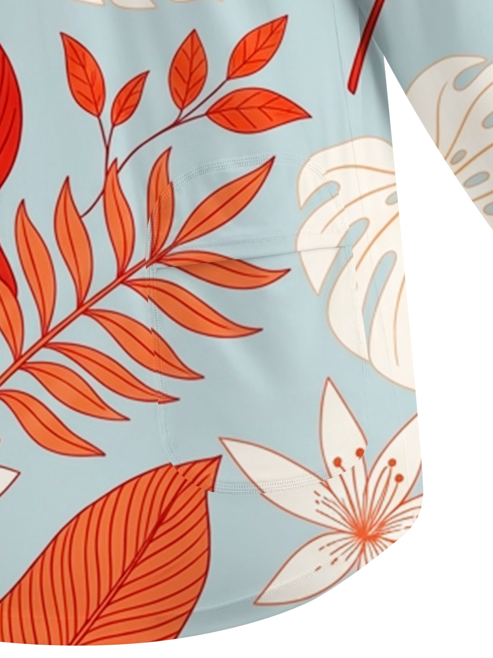 Orionride Tropical Floral Pattern Women's Quick Dry Downhill Jersey