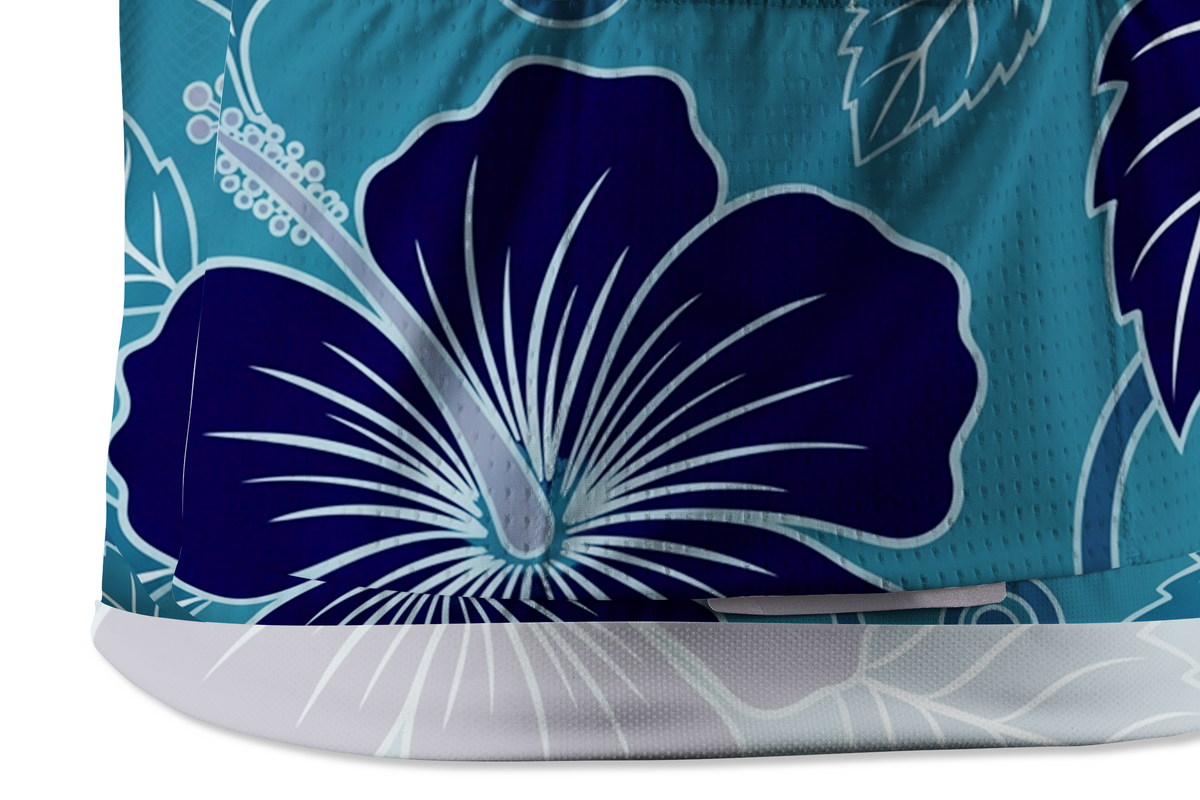 Orionride Exuberant Hibiscus Short Sleeves Women's Jersey