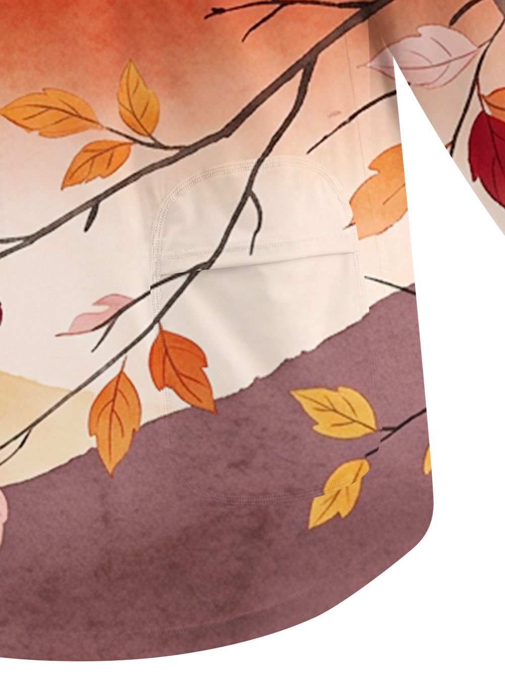Orionride Dusk Color Leaf Women's Quick Dry Downhill Jersey