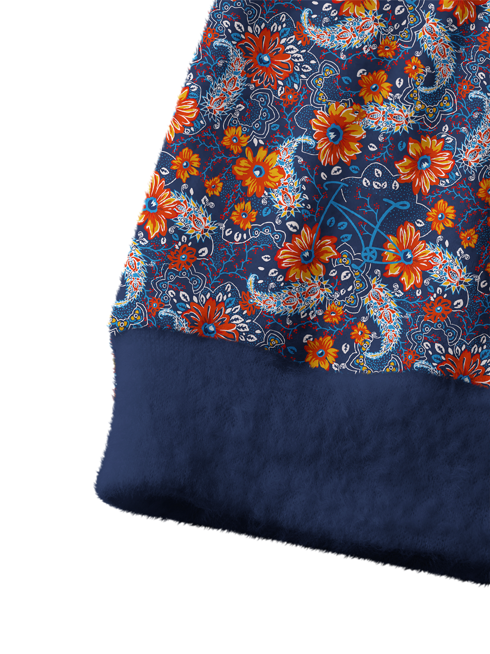 Orionride Sunset Garden Women's Fuzzy Knit Cardigan