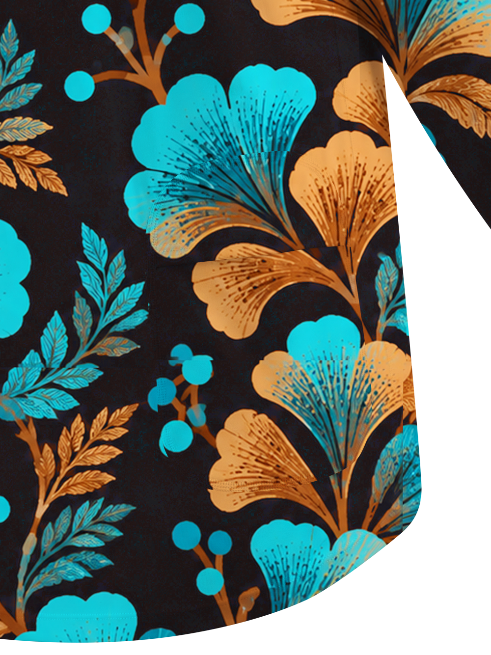 Orionride Blue Gold Bloom Women's Quick Dry Downhill Jersey