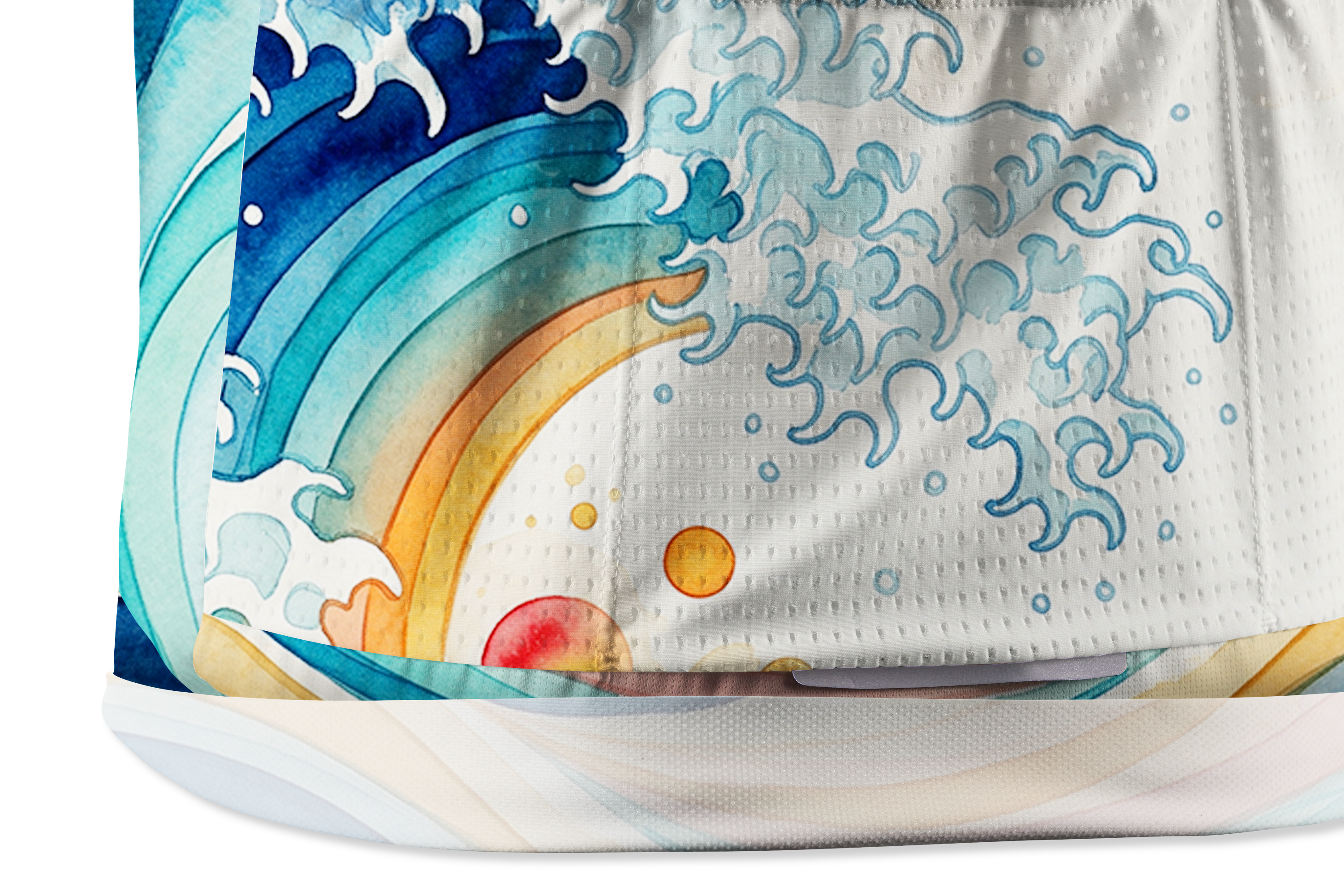 Orionride Waves Crashing Short Sleeves Cycling Jersey