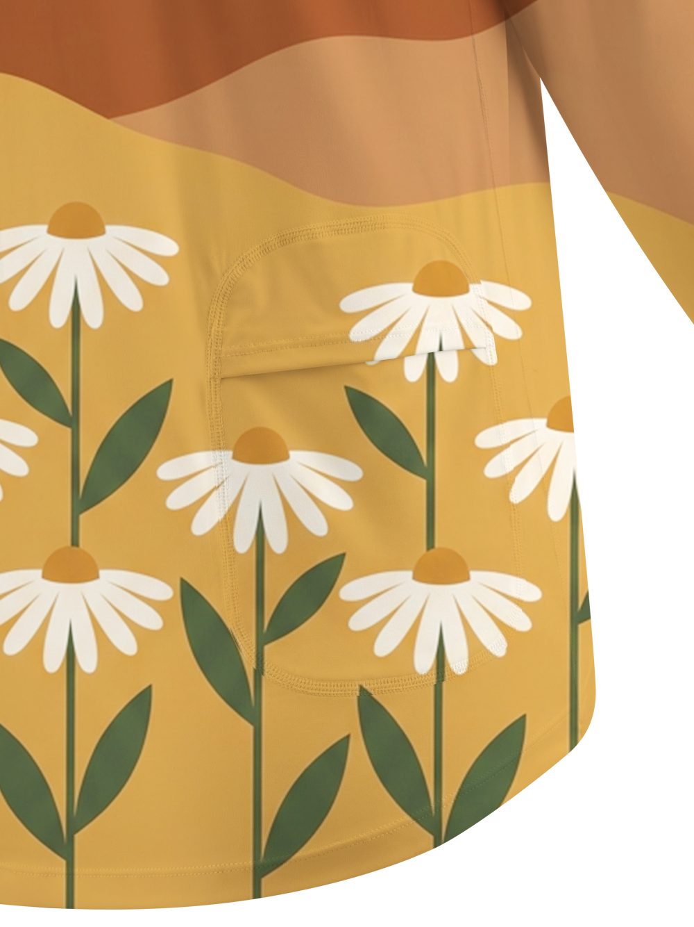 Orionride Sunrise Daisy Field Women's Quick Dry Downhill Jersey