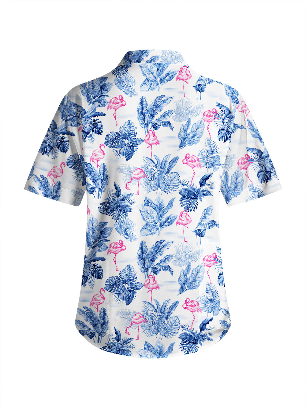 Orionride Passionate Flamingos Zipper Pockets Ultra Lightweight Short Sleeves Women's Gravel Shirt