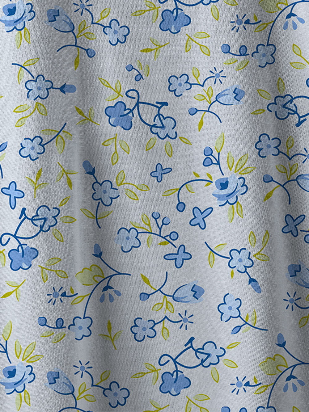 Orionride Blue Flower Bicycle Women's Sweaters