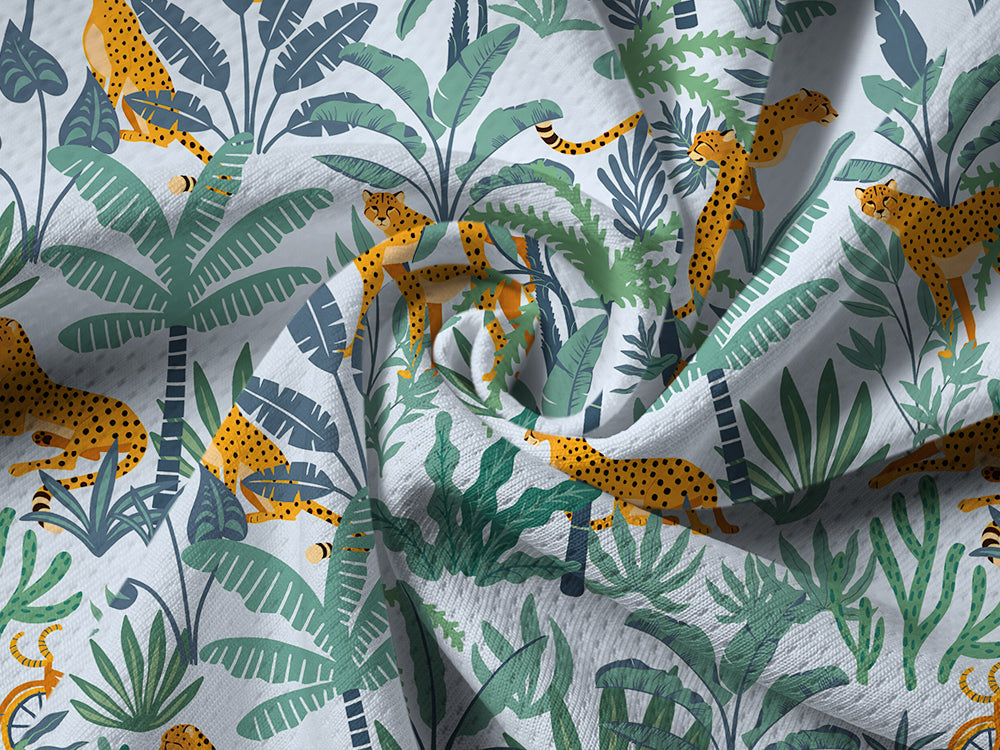 Orionride Jungle Leopard Long Sleeve Half Zipper Mountain Bike Jersey