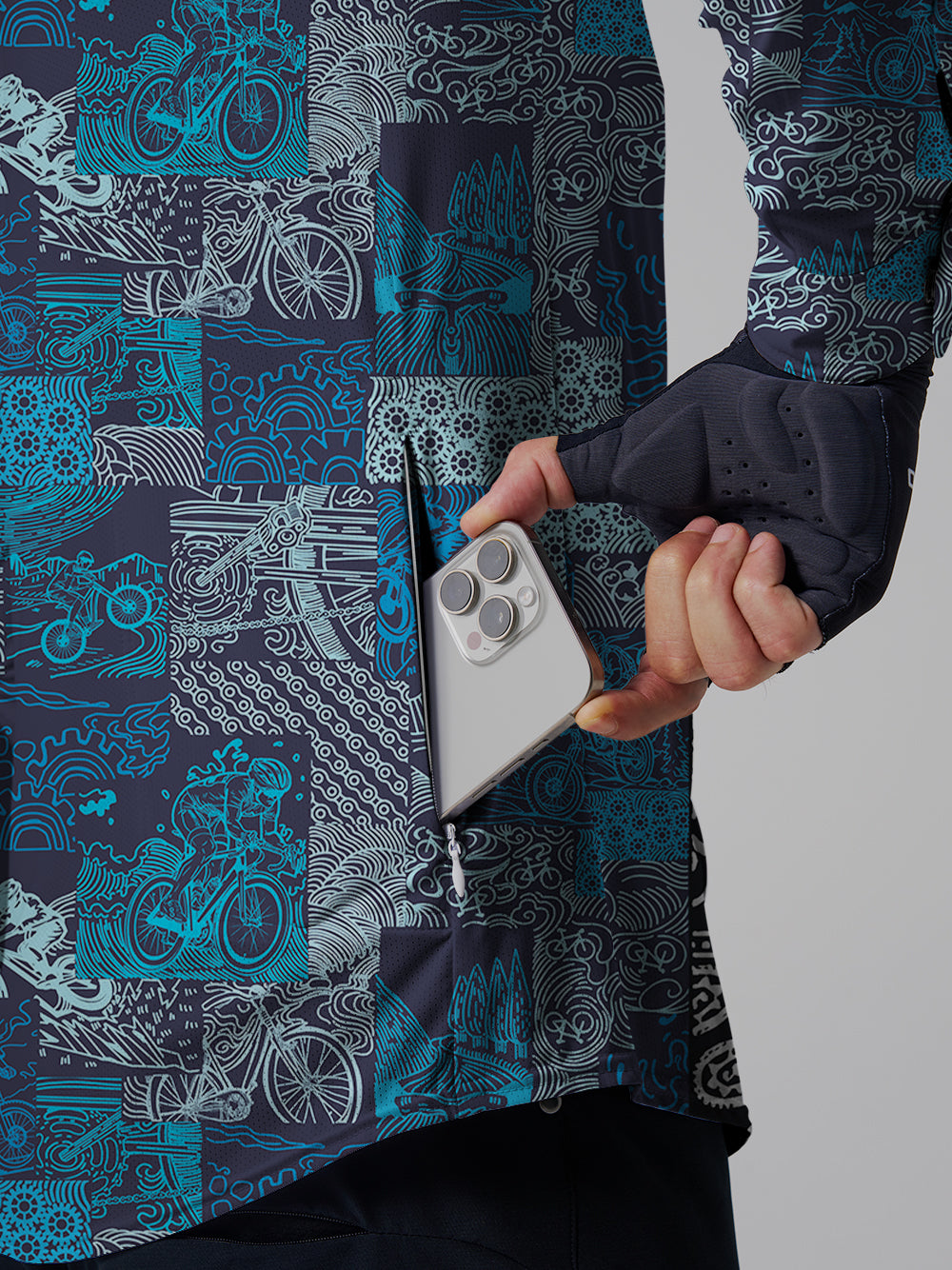 Orionride Fun Ride Men's Stretchy Breathable Long Sleeve Gravel Shirt