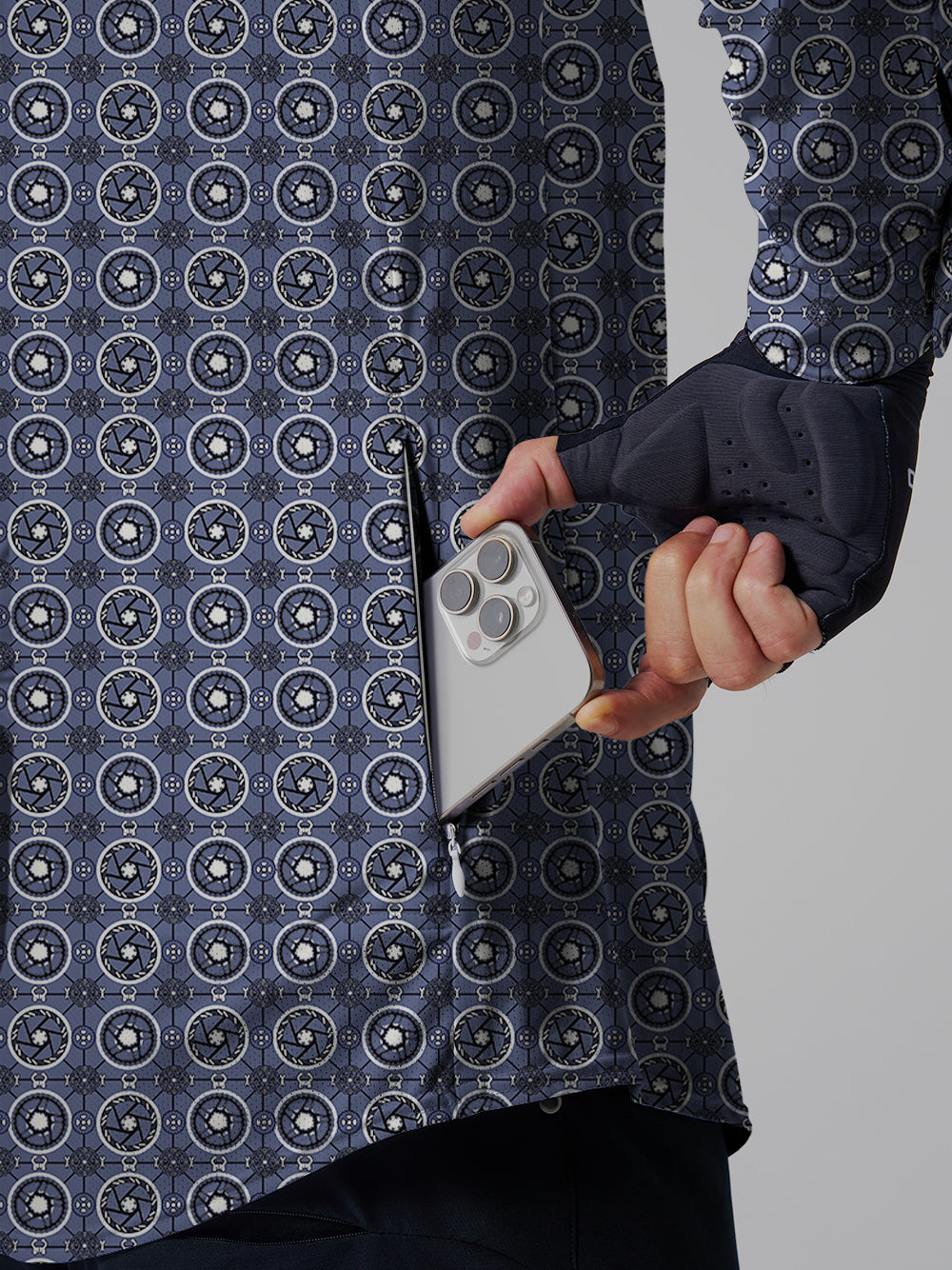 Orionride Gear Jigsaw Puzzle Men's Stretchy Breathable Long Sleeve Gravel Shirt