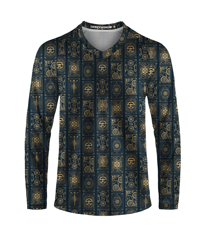 Orionride Bicycle Cards Long Sleeve Downhill Jersey
