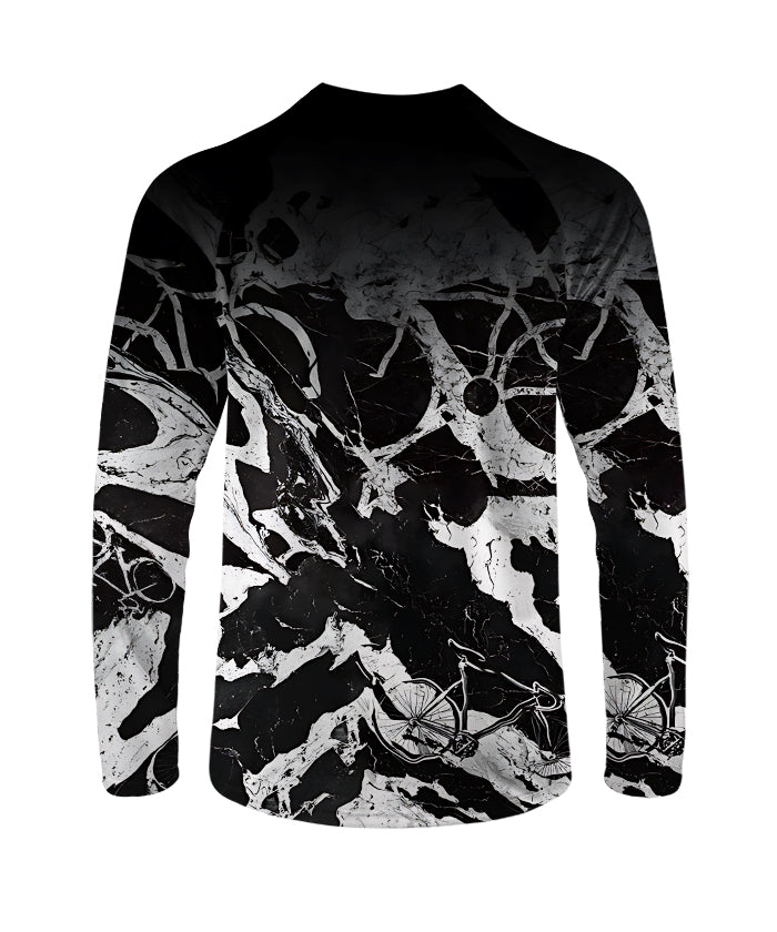 Orionride Abstract Bicycle Long Sleeve Downhill Jersey