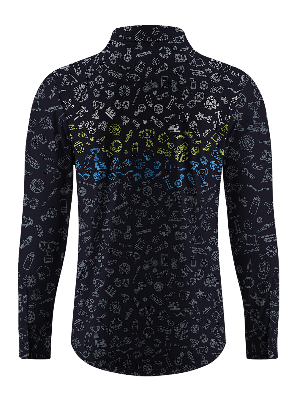 Orionride Sprite Parts Men's Stretchy Breathable Long Sleeve Gravel Shirt