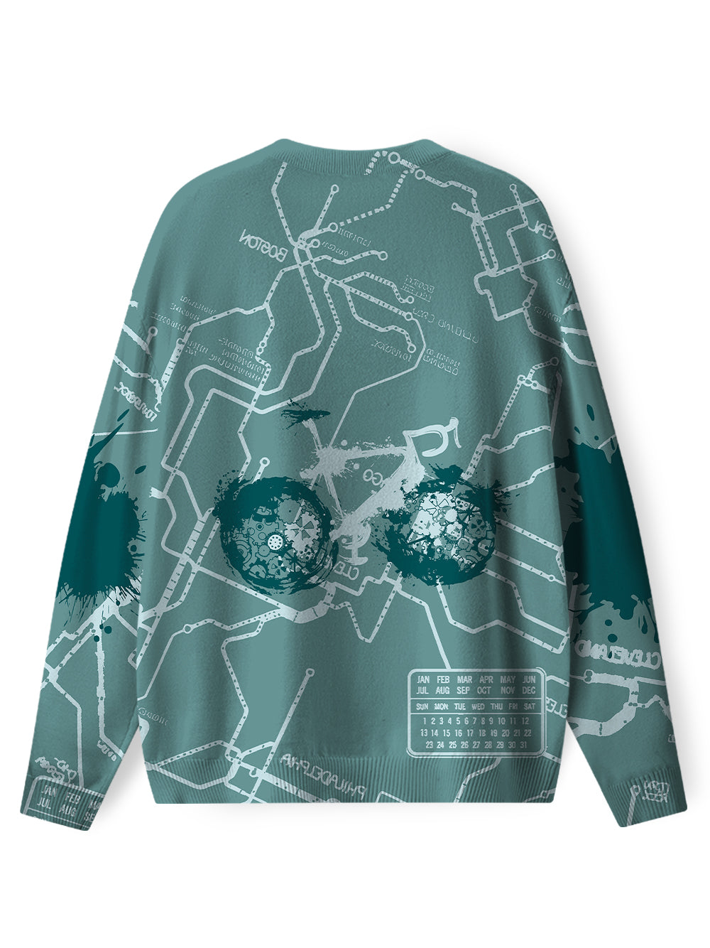 Orionride Green Trail Men's Sweaters