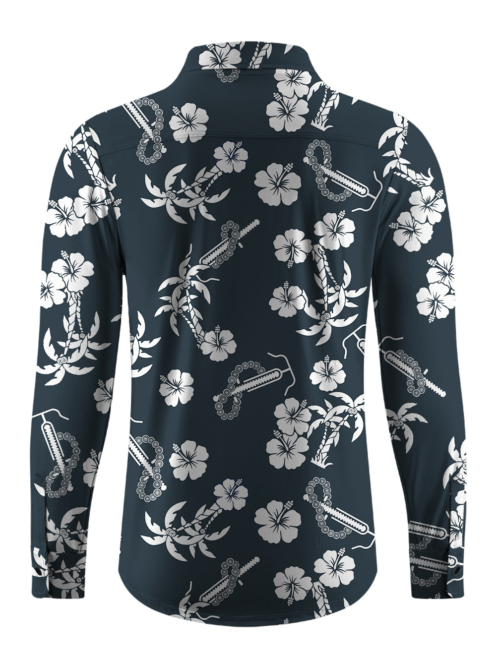 Orionride Wheel Garlands Men's Stretchy Breathable Long Sleeve Gravel Shirt