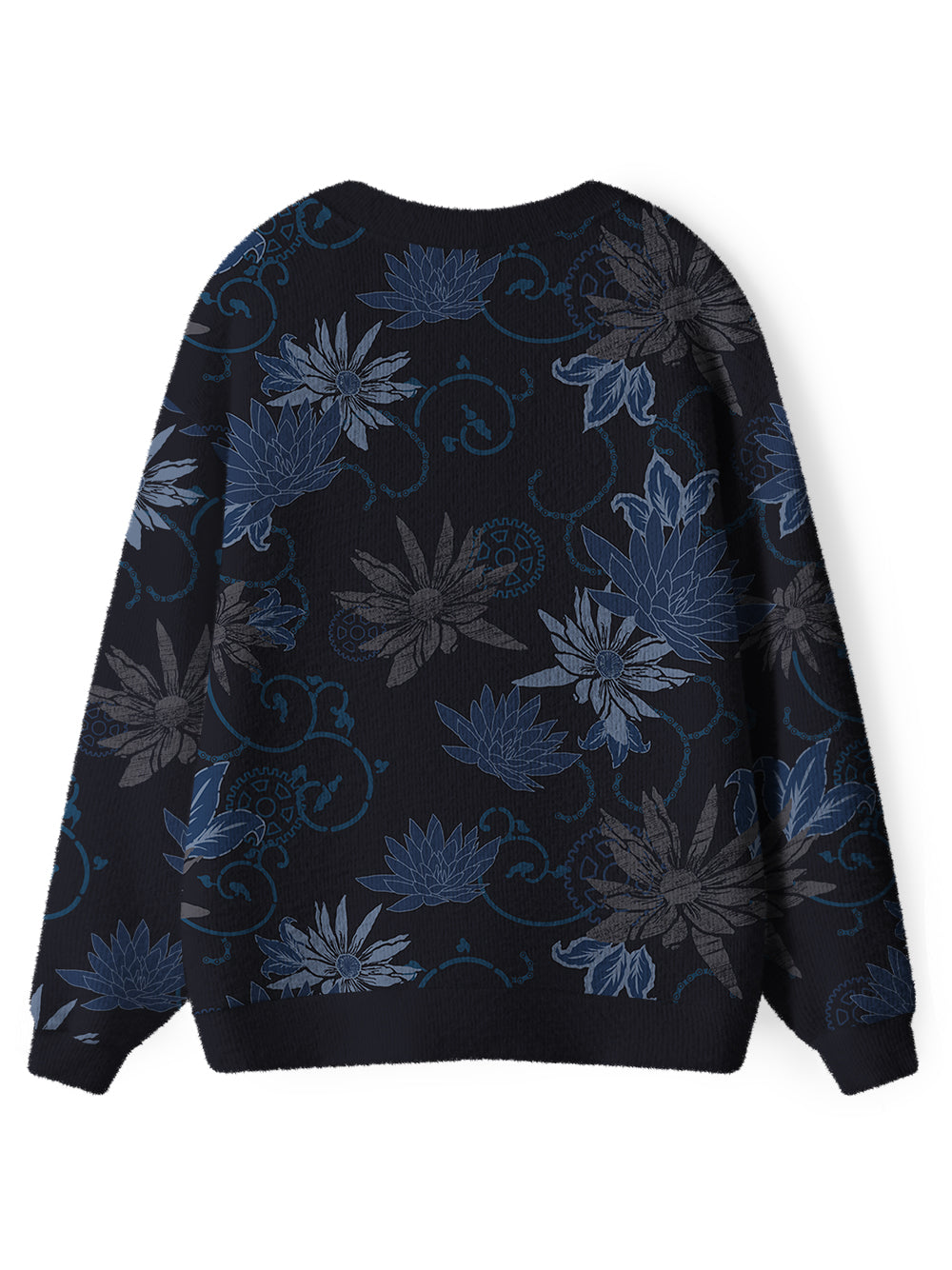 Orionride Dark Flowers Men's Cardigan Knit Sweaters