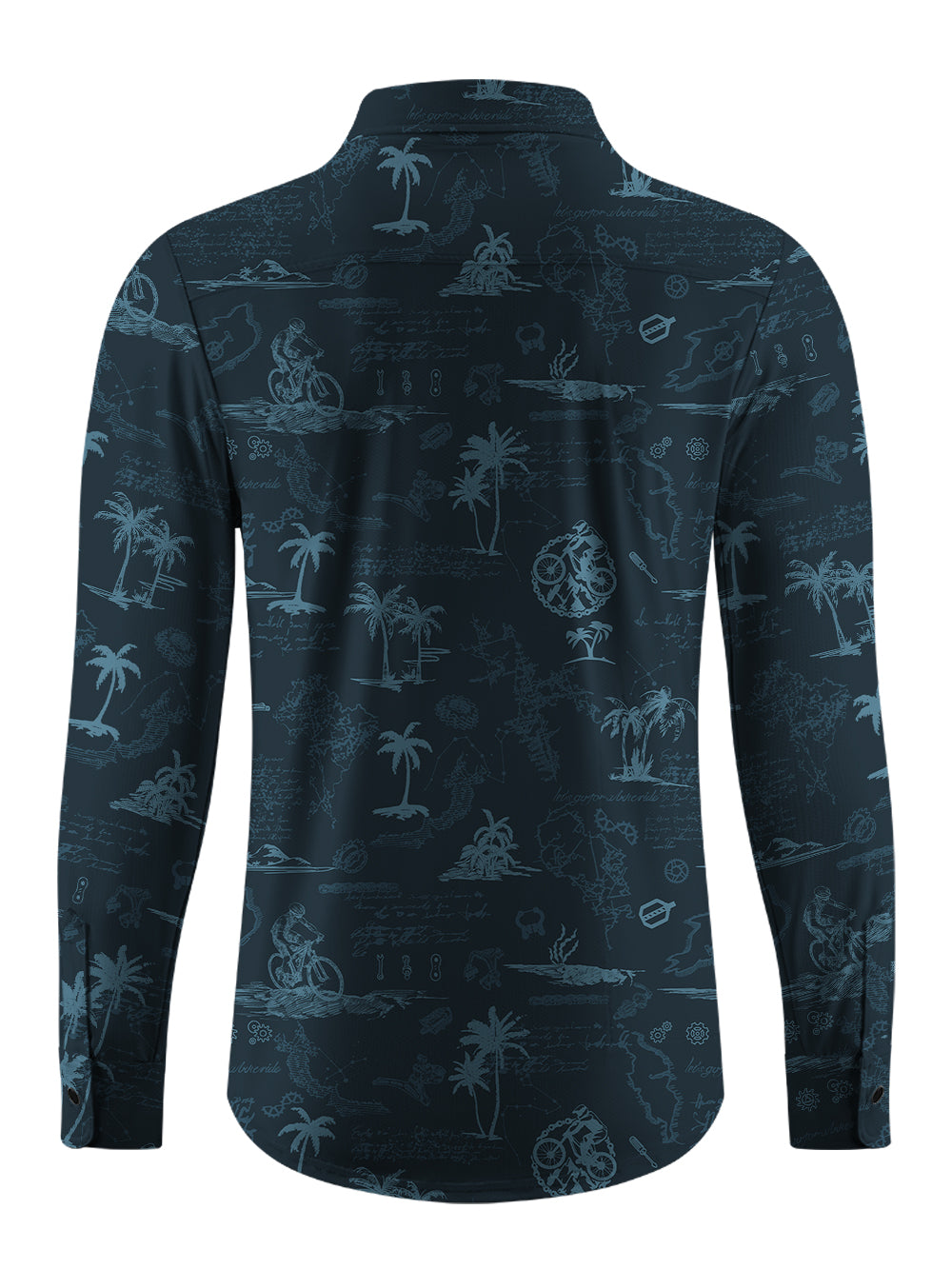 Orionride Island Relaxation Men's Stretchy Breathable Long Sleeve Gravel Shirt