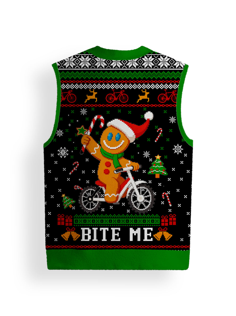 Orionride Happy Gingerbread Man Sweater Vest