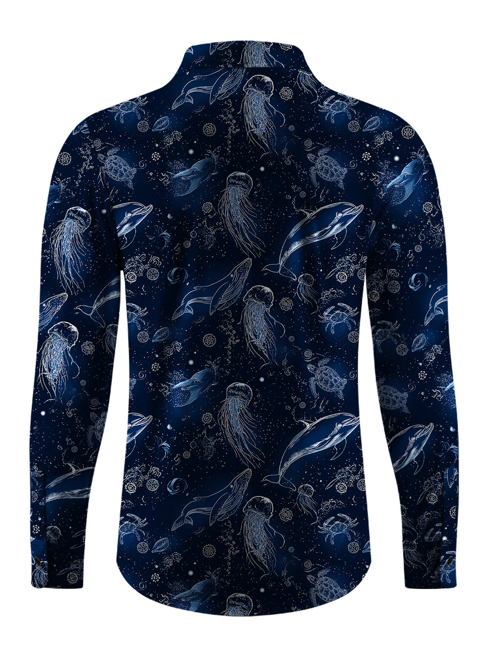 Orionride Secrets Of The Ocean Men's Stretchy Breathable Long Sleeve Gravel Shirt