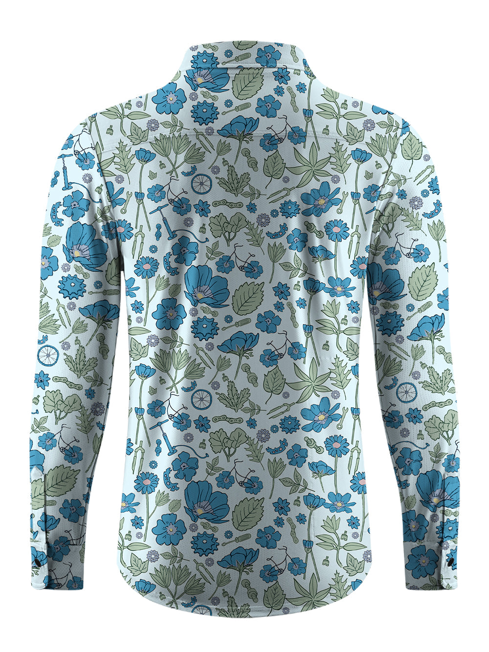 Orionride Garden Path Men's Stretchy Breathable Long Sleeve Gravel Shirt