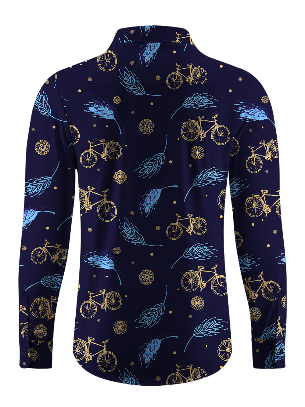 Orionride Wheat Ride Men's Stretchy Breathable Long Sleeve Gravel Shirt