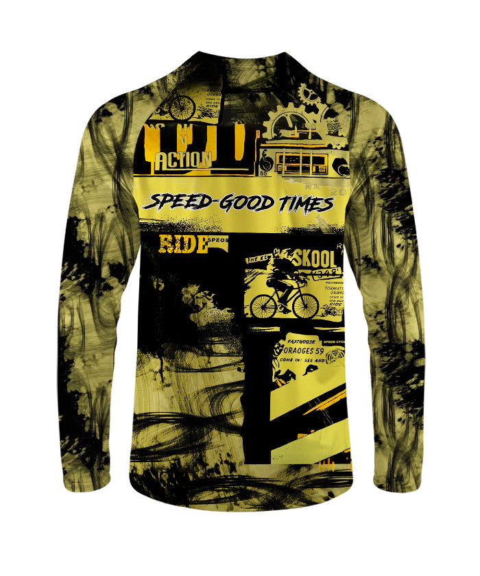 Orionride Cycling Action Long Sleeve Downhill Jersey