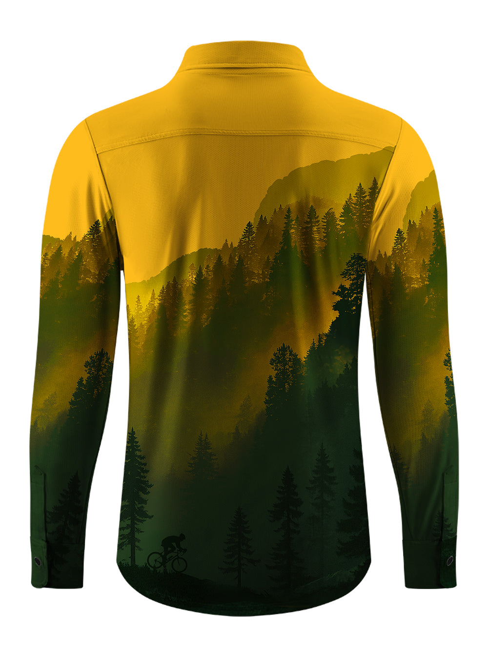 Orionride Noon Forest Men's Stretchy Breathable Long Sleeve Gravel Shirt