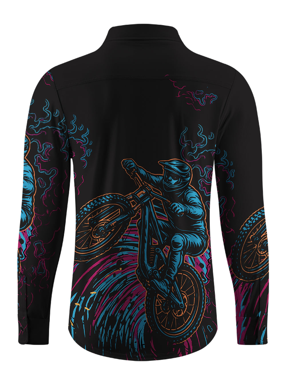 Orionride Cool Riding Men's Stretchy Breathable Long Sleeve Gravel Shirt