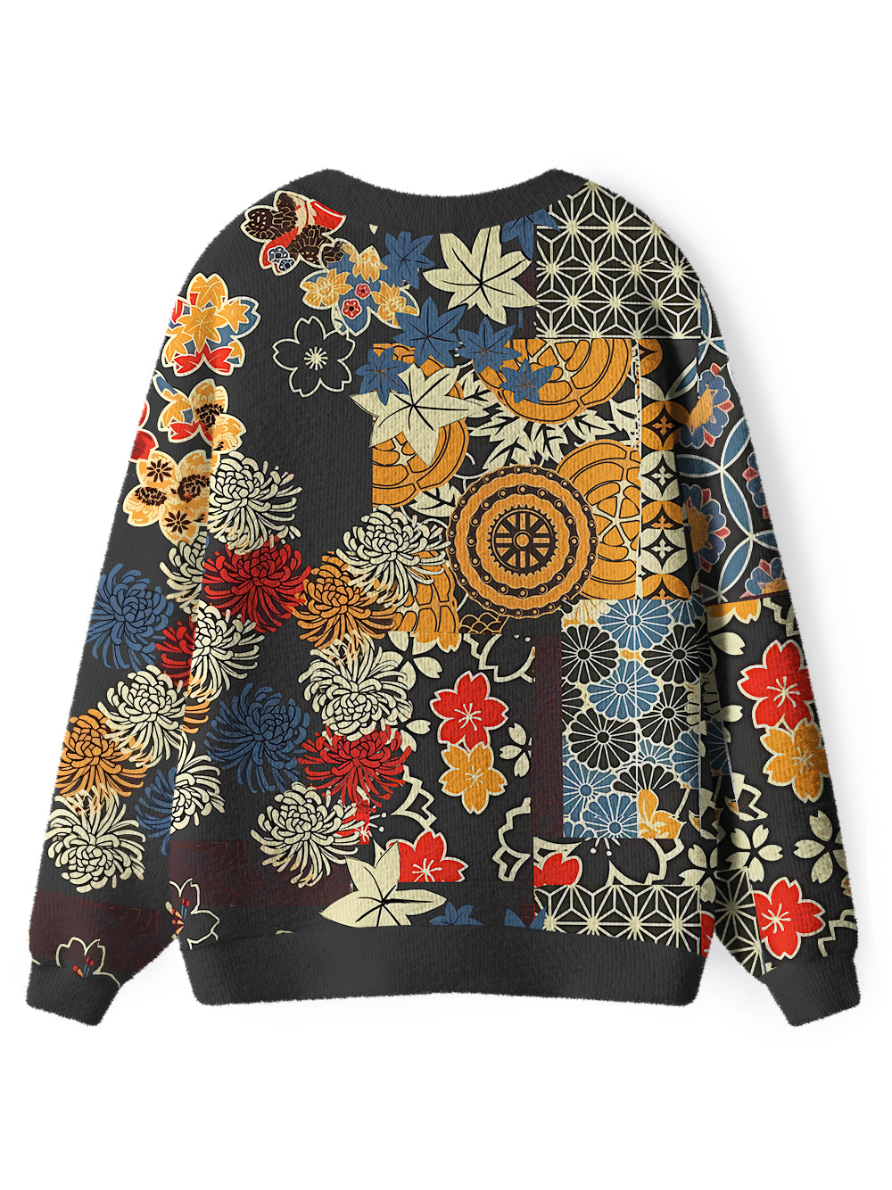 Orionride Unique Gear Flower Men's Cardigan Knit Sweaters
