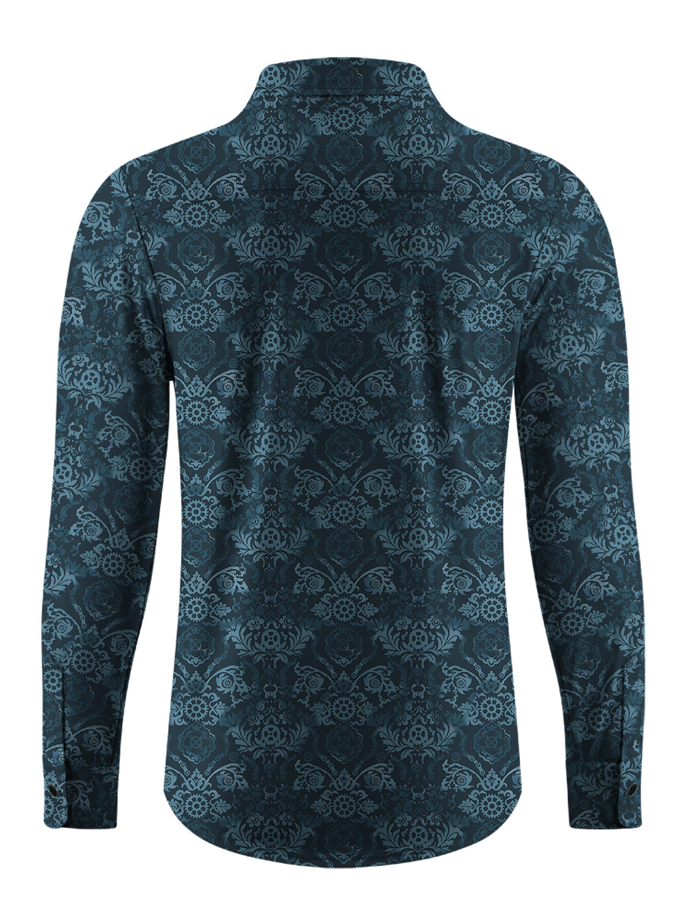 Orionride Chain Gear Flower Men's Stretchy Breathable Long Sleeve Gravel Shirt