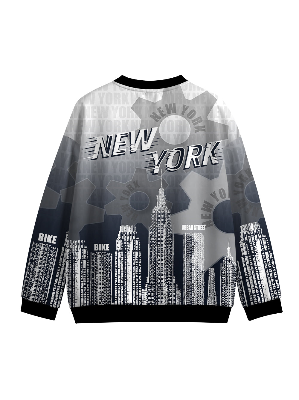 Orionride New York City Crew Neck Pullover Sweatshirt