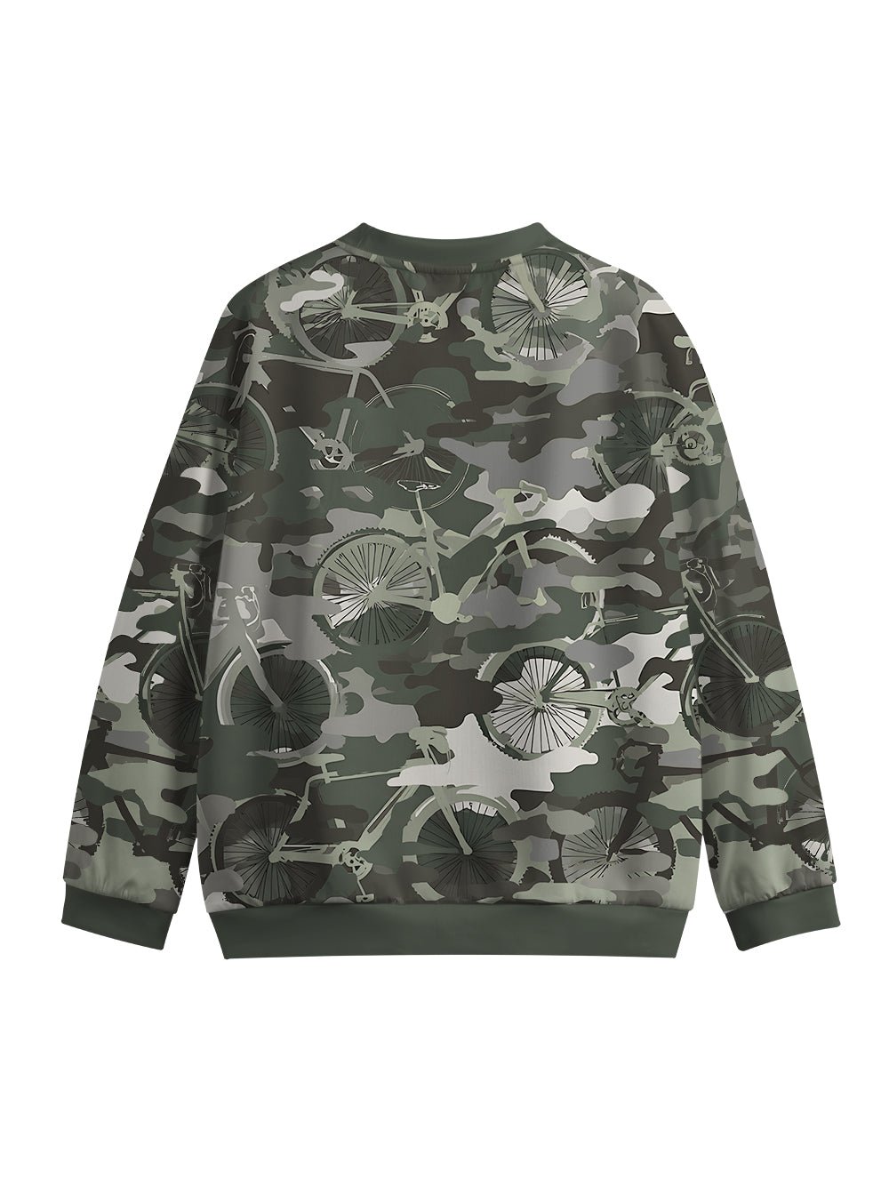 Orionride Camouflage Crew Neck Pullover Sweatshirt